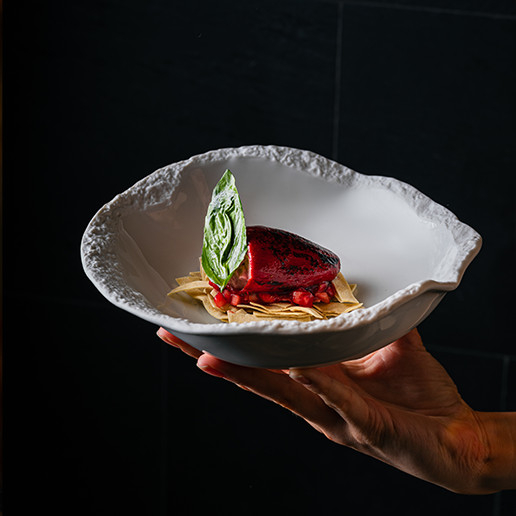 Surprising dessert for a unique marriage proposal at Dans le Noir ?