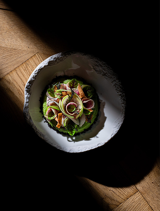 A refreshing starter served during Father's Day at Dans le Noir ?