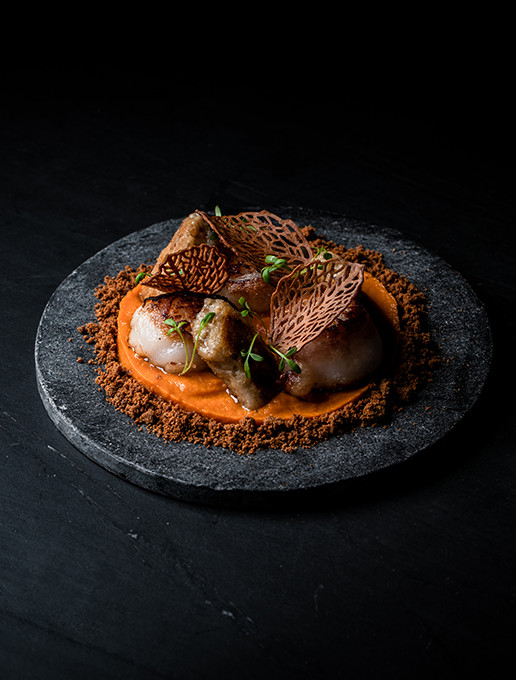 A refined and creative dish offered during Mother’s Day at the Dans le Noir ? restaurant